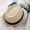 2017 Fashion Unisex Sun Hombres Men Bone Ladies Summer SweL Straw Beach Protección UV UV Pad Capas Chapeau Panamá Mujeres