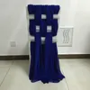 Элегантные шифоновые стул Sashes Custom Colors Fashion Wedding Deoprations для невесты Свадебная вечеринка Стул свадебные чехлы