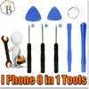 Outils de réparation d'iPhone 8 en 1 Kit de réparation Pry Outils d'ouverture Pentalobe pour Iphone 7 plus Tournevis à fente Torx pour téléphone portable Samsung