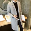 Mäns Trench Coats Jacket stycke dammsugare växer i plus-size ullen överrock ullduk designer