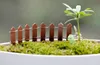 Mini Fence Small Barrier Träharts Miniatyr Fairy Garden Dekorationer Miniatyr Staket för trädgårdar Tiny Barriers Hot Sale