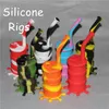 Vendita calda Silicon Bubblers / Rigs Waterpipe Silicone Narghilè Bong Silicon Dab Rigs Forma fredda spedizione gratuita DHL