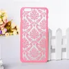 Nouveau Vintage Cour Fleur Mat En Plastique Dur PCl Creux Sur La Peau Translucide Couverture Arrière Cas De Téléphone Iphone 6s plus Iphone 6 4.7