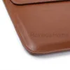 Premium-PU-Leder-Hülle, Tragetasche für Laptop, MacBook Air Pro, Retina, weiche Umschlagtaschen, Krokodilleder-Textur mit Ständerhalter