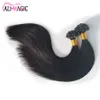 High Quality U Tip Human Hair Extensions U Tipped Hair Natural Color Straight Keratin Remy Brazilian Hair Ali Magic Factory Outlet