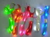 2021 Neue 7 Farben LED Gadget Lampe Perlen blinkende Schuh Spitze Faseroptik Schnürsenkel Leuchtendes Licht Flash Glowing Shoeslace Disco Party DHL frei