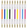 colorido 1 m plano 3,5 mm cabos auxiliares jack cabo de áudio macho para Samsung Android telefone mp3 mp4 pc