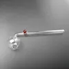 Pyrex Rauchrohre Glas gebogenes Ölbrenner -Rohr mit farbigen Balancer -Glashandrohren