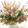 Bouquet de mariée en feuille de houx, 2 couleurs, plante verte faite à la main, fleur en soie, décoration de mariage, fête de famille, vacances
