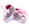 Scarpe per neonate per bambini Scarpe in cotone con paillettes leopardate floreali per bambini con suola morbida G295
