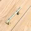 64mm 96mm retro stijl bamboe meubelgrepen antiek messing keukenkast dressoir deurgrepen bronzen lade schoen cabine knop