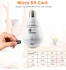 360 Degree Bulb DVR Panoramic WIFI mini IP Camera Home Surveillance Security Network Camera with IR night vision Motion Detection