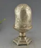 Chinois Dynsty Antieke Vieux Argent Doré Encens Brûleur Kroonluchters