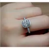 Big Promocja 3ct Real 925 Srebrny pierścień SWEM Element White Sona Diamond Pierścionki dla kobiet Hurtownie Wedding Engagement Jewelry Nowy rozmiar 5-12