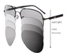 Nowa marka Designer Mężczyźni fotochromiczne Okulary jazdy Kierowca Spolaryzowane Okulary Gogle Okulary Metalowe Darmowa Wysyłka