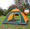 Bärbar ryggsäckning Tält Vattentät utomhusvandring Campinng Tents Family Outdoor Automatic Pop Up Tält för 3-4 personer