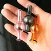 Acessórios de bongos de vidro da capa de cabaça, tubos de fumantes de vidro coloridos mini-coloridos de mão Melhor colher glas