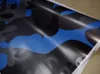 Duży niebieski śnieg Camo Car Wrap Vinyl z Powietrze Gloss / Matt Kamuflaż Pokrycie Ciężarówka Grafika samoprzylepna 1,52x30m (5x98FT)