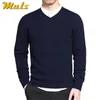 Spring mens sweater pullovers Simple style cotton knitted V neck sweater jumpers Thin male knitwear Blue Red Black M-4XL