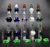 DHL Newest Glass Pipes NC Kit With 14mm Titanium Tip Titanium Nail Plastic Keck Clip Glass Bongs Smoking Pipes