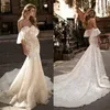 Berta 2017 Syrenki Suknie Ślubne Off Ramię Koronki Aplikacja Sexy Backless Suknie Ślubne Suknia Suknia Suknia Wedding Fishtail