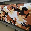 Large Winter Snow Camo VINYL Wrap Full Car Wrapping Camouflage Foil Stickers with air free size 1.52 x 30m/Roll Free Shipping