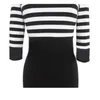 Vente en gros - New Women Girl Striped Bandage Bodycon Winter Casual Party Work Pencil Dress