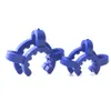 14mm 18mm Plastic Keck Clip met Wit Blauw Joint Manufacturer Laboratorium Lab Clamp Clip Connect for Glass Bong-adapter