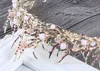 Barock Queen Bridal Tiara Crown Pink Black Stone Graduation Prom Party Bridal Wedding Luxury Hair Smycken Tillbehör 3390807