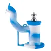 Tubo dell'acqua in silicone Fumo Bong in silicone infrangibile Dab Rig con chiodo in titanio Contenitore in acciaio inossidabile Dabber Jar Contenitore in silicone Narghilè6589533