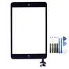 30PCS 100% New Touch Screen Glass Panel with Digitizer with ic Connector Buttons for iPad Mini 2 Black and White with Tools