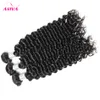 Brazilian Curly Virgin Human Hair Weave Bundles Peruvian Malaysian Indian Mongolian Deep Kinky Curly Human Hair Extensions Natural Color