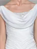 Vintage élégant grande taille colonne mère de la robe de mariée inspiré longueur au sol sans manches en mousseline de soie avec perles robes de mère