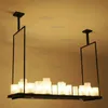 الحديثة كيفن رايلي مذبح قلادة مصباح التحكم عن الصمام شمعة الثريا ضوء مبتكرة المعادن الرجعية تعليق الإضاءة