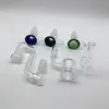 6 pouces plates-formes d'huile en verre avec quartz gratuit thermique P Banger Nail Ball Cap bols en verre Drop Down Beaker Bongs conduites d'eau