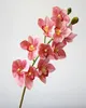 one Piece PU Orchids 3D Printing Effect Cymbidium Artificial Real Touch Orchid 7 Color for Wedding Centerpieces Home Decorative Flowers