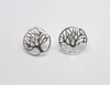 10Pair Simple Family Tree of Life Earring Round Circle Christmas Plant Tree Stud Earring Palm Prata Chakra Tree Earrings4747518