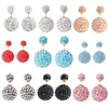 Fatory sale zircons clay Stud Errings For Women Party Queen Jewelry Wholesales gift