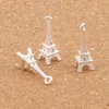 3D Paris Eiffel Tower Alloy Small Charms Pendants 100pcs lot MIC Bronze Silver Plated Stylish 22mm 4mm L448271u