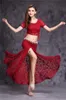 Dentelle Bellydance tissu scène porter nouveau modèle femmes danse du ventre costumes TopskirtWaist chaîne Performance ensemble jupe costume