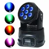 LED Moving Lights Head 7 * 12W 4 in 1 High Brightness RGBW MINI Wash Stage Light