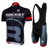 Rocket Team 2024 Fietsshirt Set Korte Mouw Fietskleding MTB Korte Bib Kits Zomer Fietskleding Sportkleding