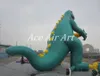 8 m lång jätte och vacker grön uppblåsbar T-Rex dinosaurie för fyrverkeriförsäljning och reklam