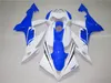 Wtrysk formowany TOP SEELLING Zestaw do obróbki do Yamaha YZFR1 2004 2005 2006 Białe Blue Fairings YZF R1 04-06 OT24