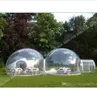 Bulle gonflable tente maison dôme Showroom en plein air clair avec 1 tunnel pour le camping pour photo écologique Taille: 3mx5m (diamètre x longueur)