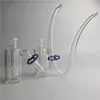 DIY Glass Bong Ash Catchers 14mm 14.4mm J Adatper Glass Straw Tube Keck Clips Thick Clear Glass Oil Rigs Ashcatcher