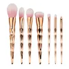 7pcs/set Professional Makeup Brushes 3 Colors Beauty Cosmetic Eyeshadow Lip Powder Face Tools Kabuki Brush Set