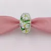 Andy Jewel 925 Sterling Silver Beads Lampwork Wild Flowers Murano Glass CZ Murano Class Bead Charms يناسب أساور المجوهرات الأوروبية على طراز Pandora NE