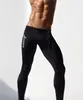 Partihandel-Fashion Mens Compression Byxor Low Rise Sweatpants Elastiska Polyester Tights Män Black Skinny Pants Mallas Hombre Sweat Byxor