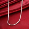 S065 Toppkvalitet 925 Sterling Silver Snake Chain Halsband 4mm (20inches) Armband (8inches) Mode smycken för män Gratis frakt